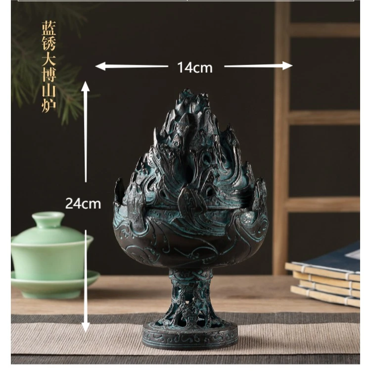 【博山炉】熏香炉家居摆放周鼎青铜器手工简约貔貅麒麟大号雕刻茶道