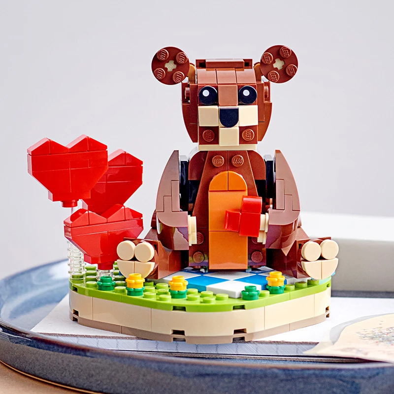 LEGO/乐高【冠希专属】（压盒）40462情人节爱心棕熊积木玩具礼物