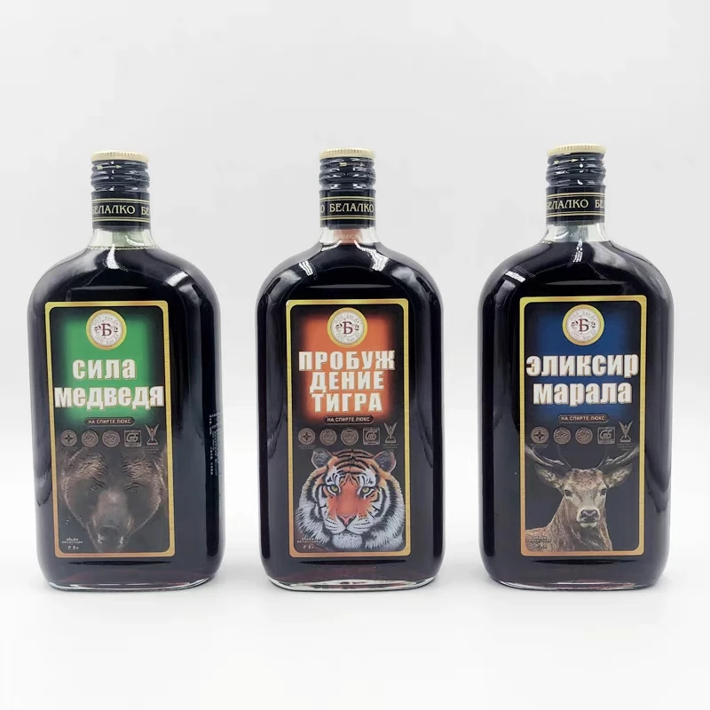 （小虎头酒1瓶）白俄罗斯进口丛林王者系列配制酒500ml