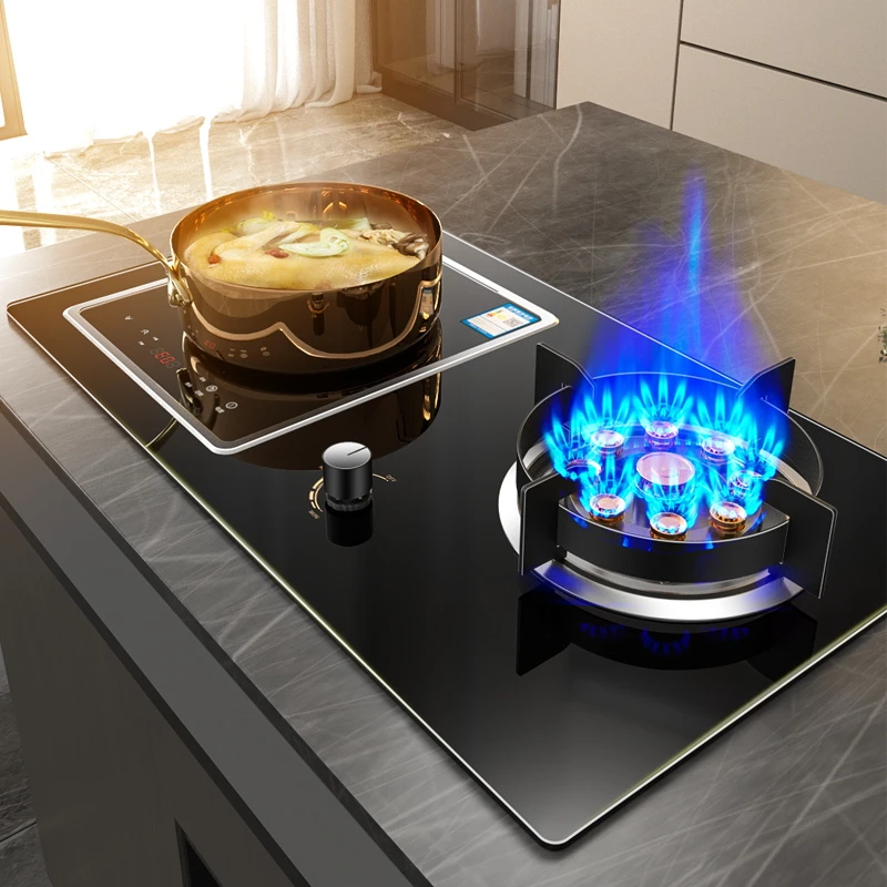 惠普好太太电气两用燃气灶煤气灶气电灶嵌入式电磁炉一气一电家用