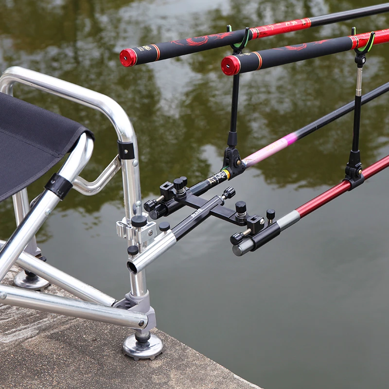 龙王恨双炮台支架钓箱炮台座钓椅支架炮台架座配件鱼具用品大全