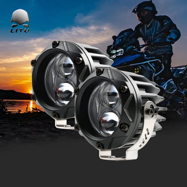 力途照明狸眸精灵双色双光透镜射灯 远近光一体带日行车灯防水