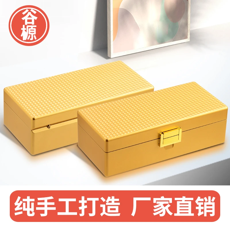 首饰盒/箱 铝合金手表盒收纳盒腕表机械表首饰盒防尘盒子整理盒