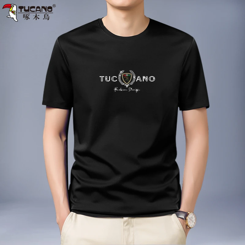 TUCANO/啄木鳥ZM628休闲男装透气圆领短袖男士中青年修身百搭T恤