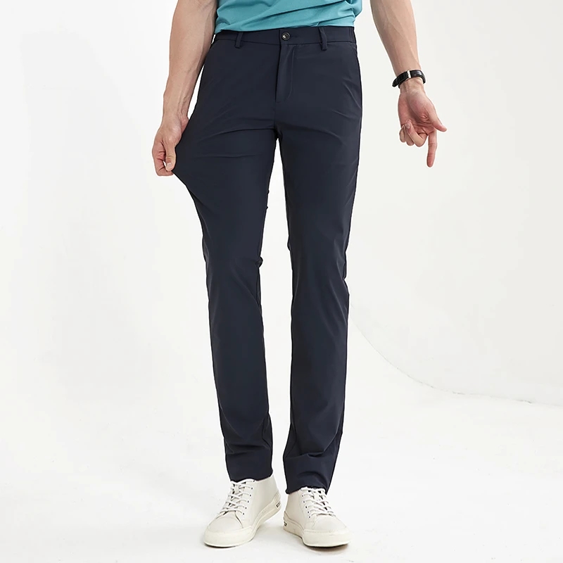 FORTEI/富鋌夏款男士弹力抗皱舒适休闲修身长裤休闲裤13122239