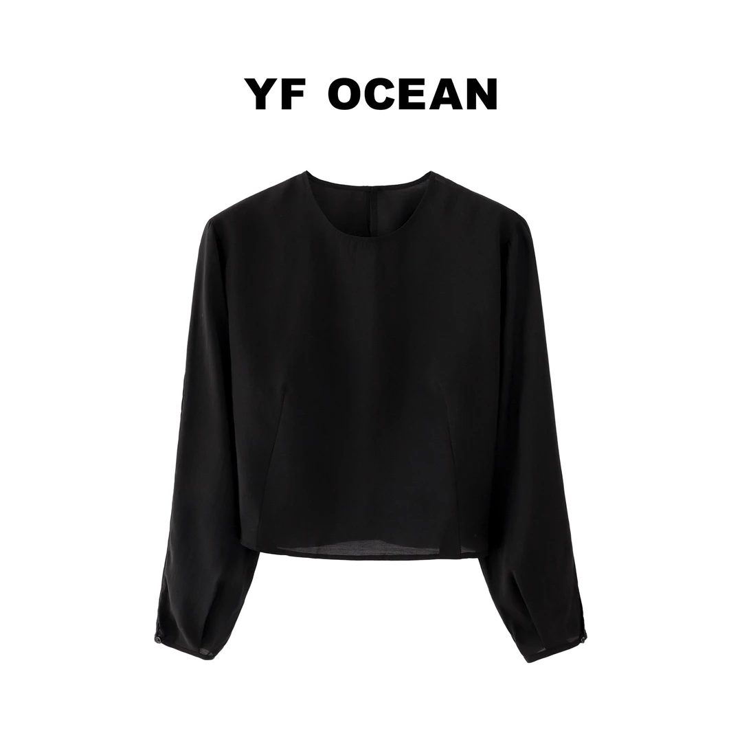 【 Y F 】推荐 2022夏款 舒服百搭的天丝圆领长袖衬衣