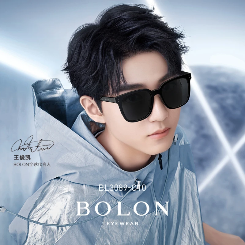 BOLON暴龙眼镜2022新品太阳镜板材偏光镜王俊凯同款眼镜男BL3089