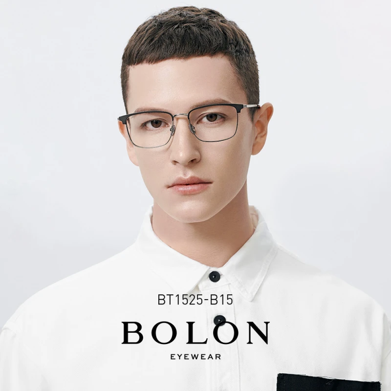 BOLON暴龙近视眼镜框新品D型眼镜架β钛眼镜架男可配镜片BT1525