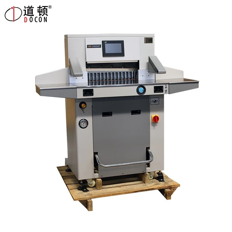 DOCON/道顿DC-8495HP双液压程控切纸机电动标书文件书籍切纸裁纸