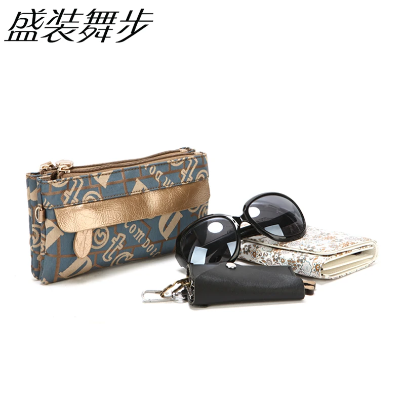 盛装舞步斜挎包韩版潮流时尚女包帆布包手拿包单肩包小巧多层154