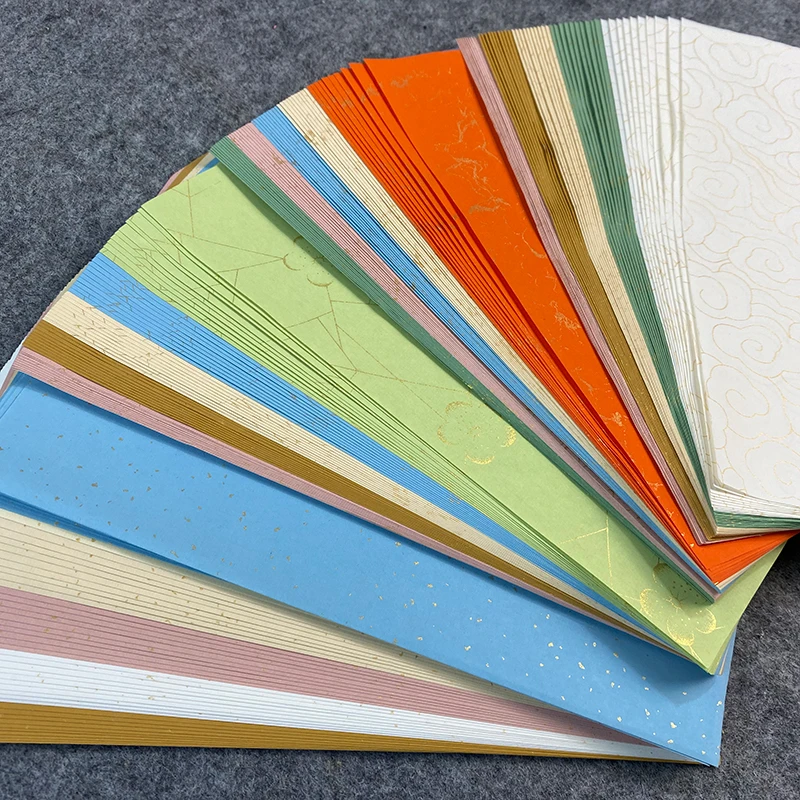 悠远五色蜡染宣纸半生半熟效果