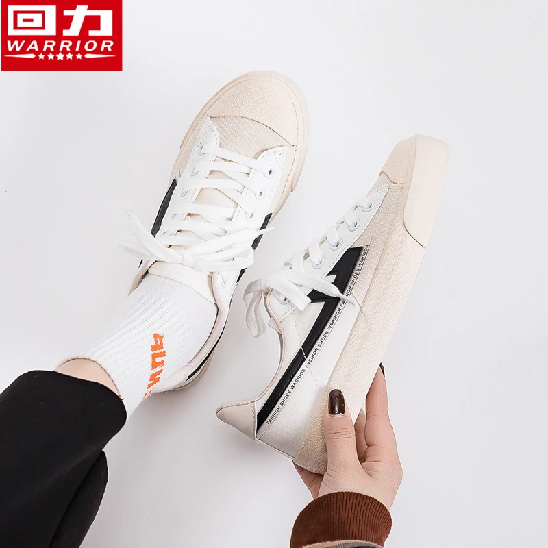 Warrior/回力帆布鞋2025夏季新款休闲百搭小白鞋薄款透气板鞋209