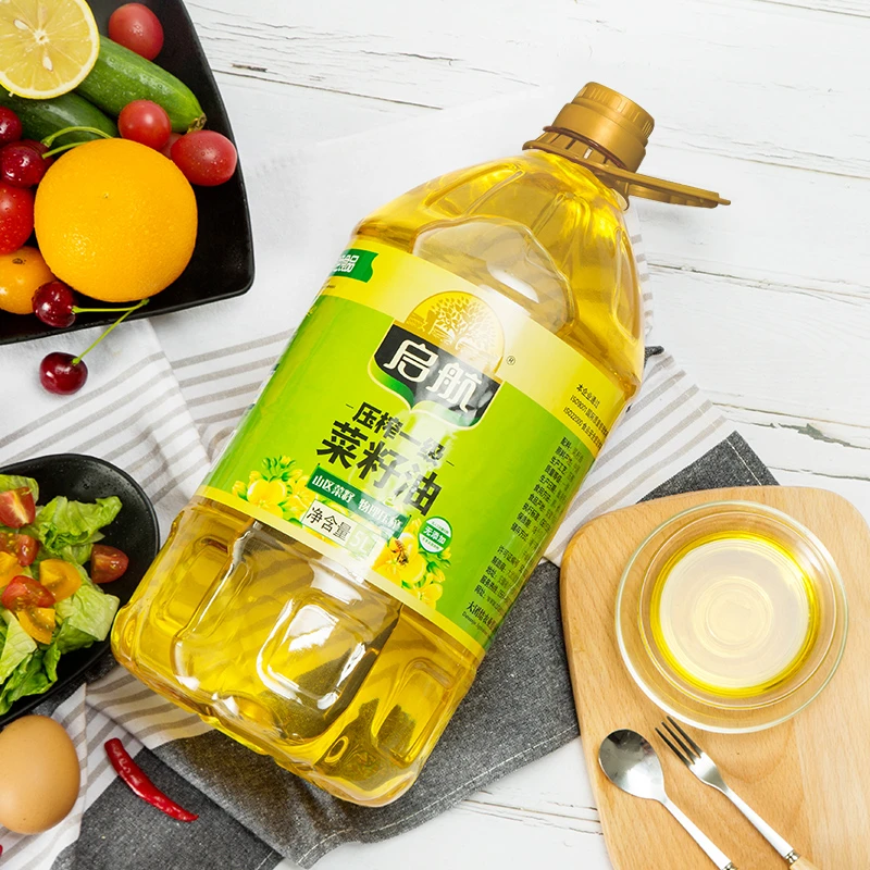 启航启航压榨一级菜籽油5L营养粮油菜油食用油植物油绿色食品纯净