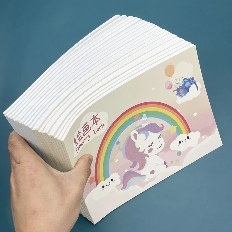 儿童图画本画画薄绘画本子空白加厚小学美术本a4幼儿园宝宝涂色本