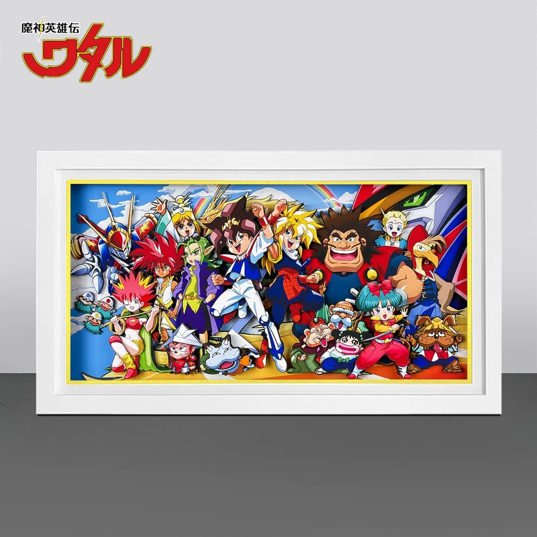 魔神英雄传神龙斗士纸艺立体画手工客厅卧室装饰画男女友生日礼物