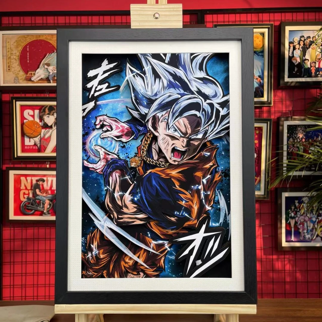 七龙珠悟空单人动漫全家福手工立体画框客厅装饰画礼物日式挂画