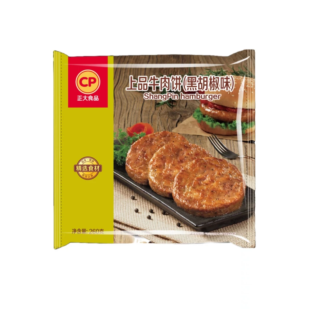 【兰州直发】正大上品牛肉饼（黑胡椒味）260g