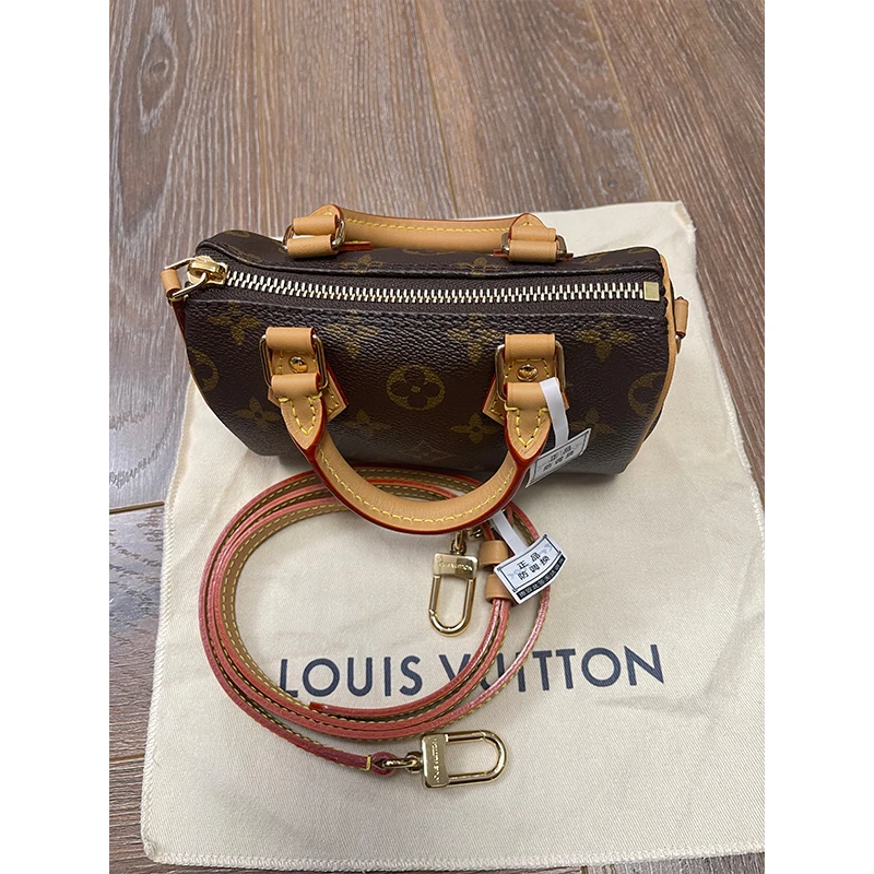 未使用 LouisVuitton/路易威登   澳海贝/speedy nano手提包