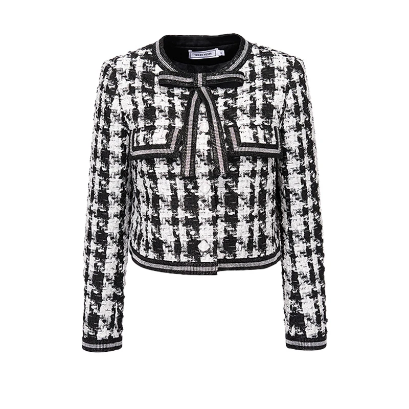 YES BY YESIR叶谦原创设计师秋冬花色小香风外套