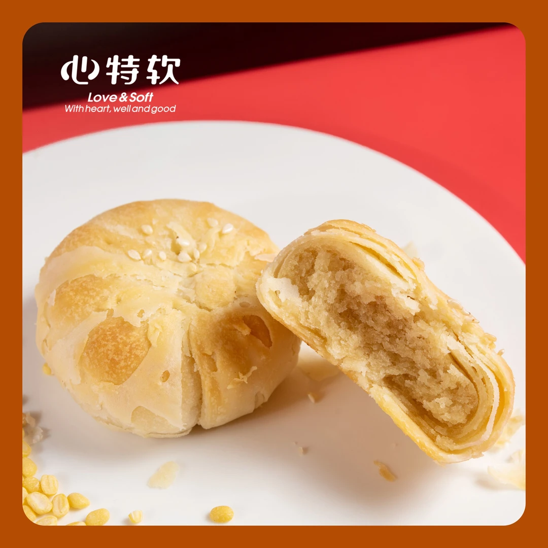 心特软【传承糕点】播播福利大唐秦饼酥松绵软甘香可口2枚