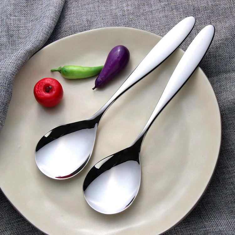 一支装出口 304不锈钢长柄分餐勺子公用分菜勺自助餐取餐勺盛饭勺