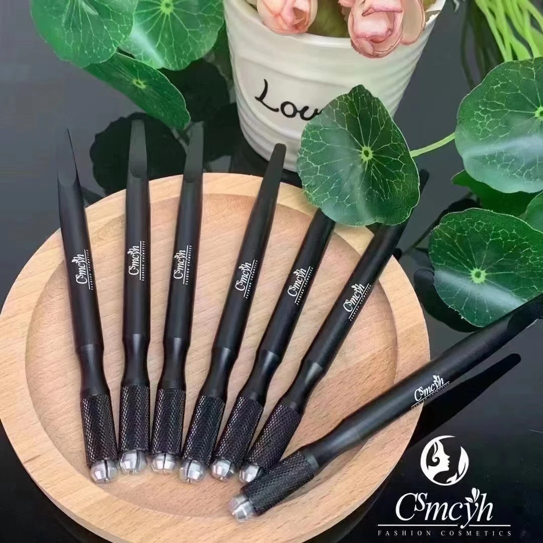 纹眉笔手工笔纹绣雾眉笔绣笔刀架z片多功能打雾笔十字口排z笔架
