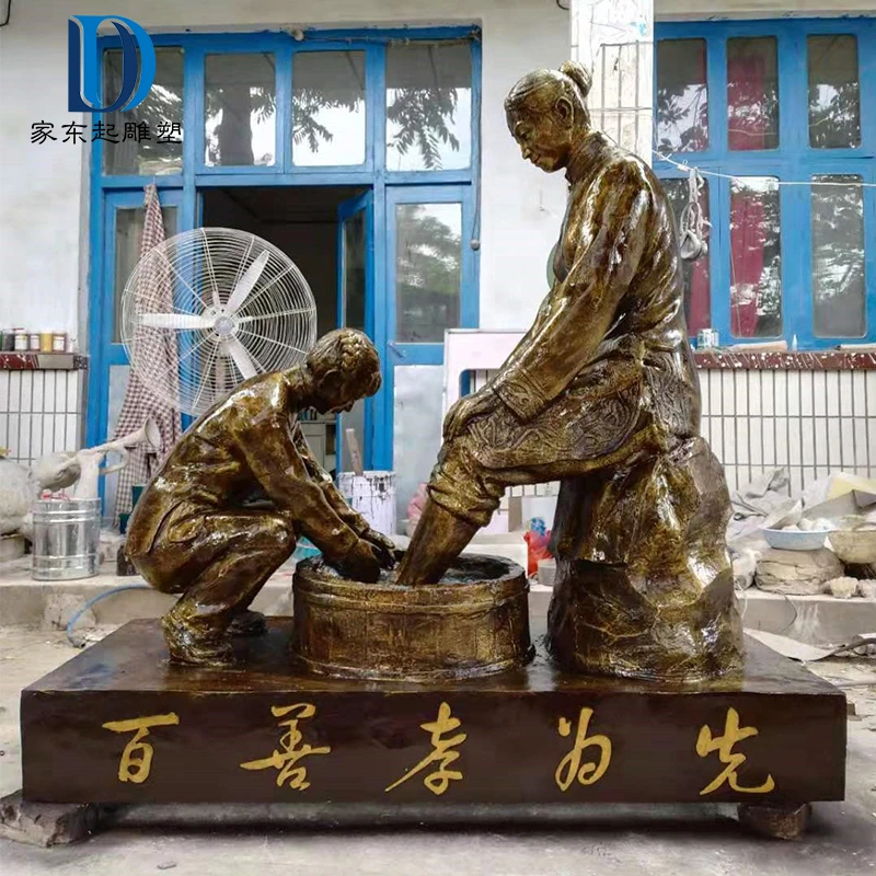 玻璃钢雕塑定制仿铜人物雕塑摆件大型园林雕塑景观铜雕塑户外雕像