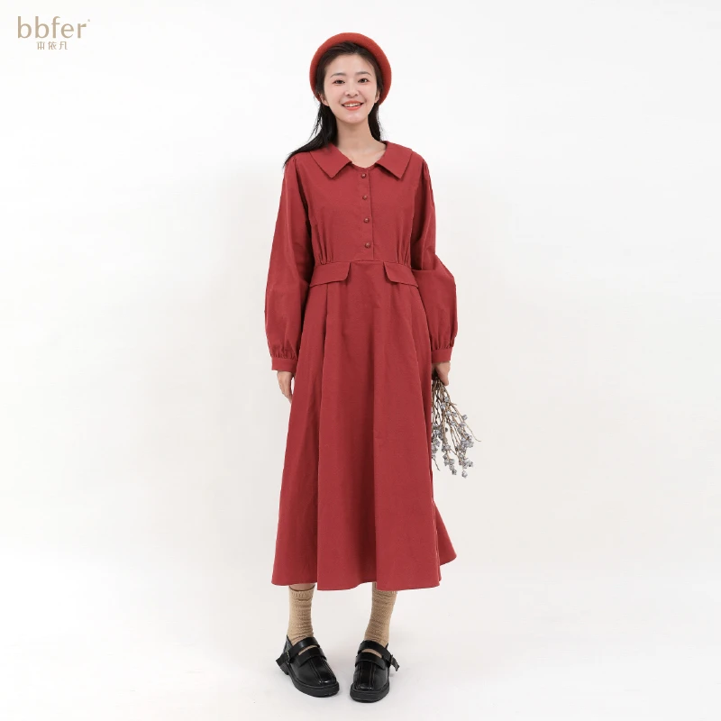 【部分微瑕，N，O褪N，O焕！介意慎拍】本依凡秋冬女士YSSLQ0046连衣裙