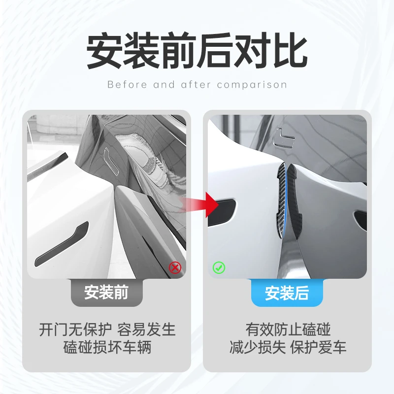YZ会员专属【积分兑换】Model3/Y车门防撞条车身防擦刮蹭耐磨配件