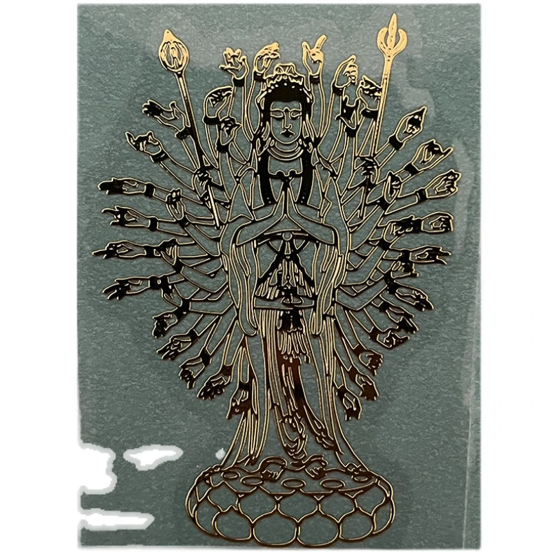 千手观音手机贴纸属鼠十二生肖本命佛菩萨八大守护神金属冰箱贴