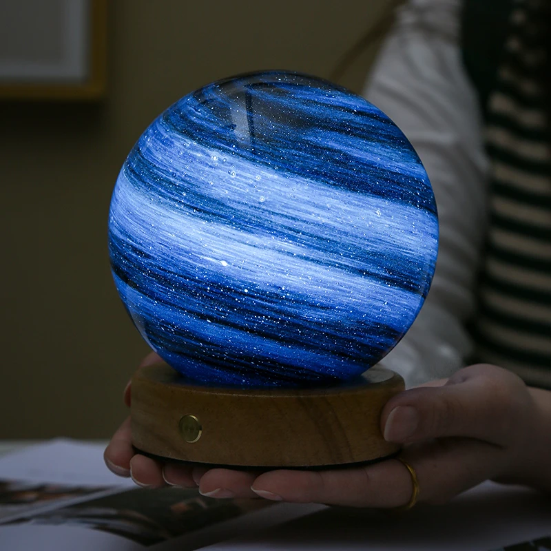 创意星空灯浪漫星球夜灯卧室床头灯月球充电台灯彩虹装饰生日礼物