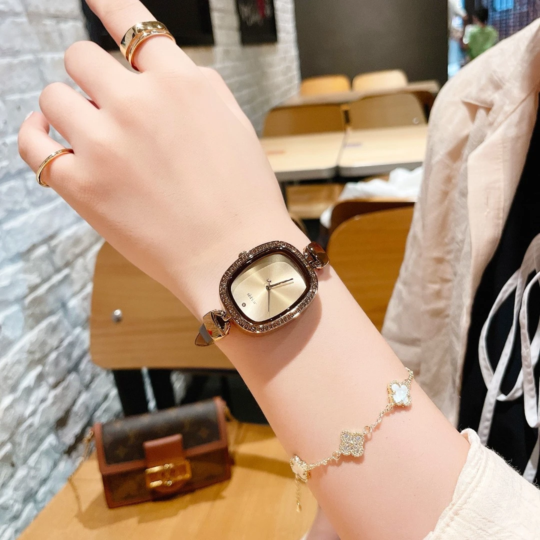 【萝伦】JULIUS.韩版气质女表复古百搭皮带手表防水轻奢时尚女士