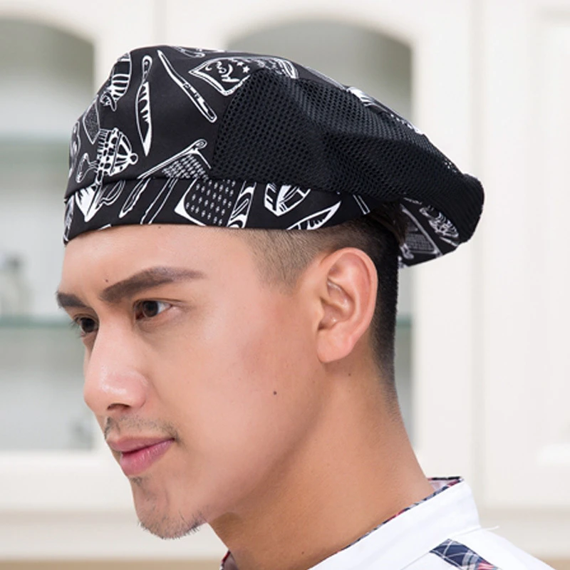 厨师帽饭店西餐厅酒店工作帽前进帽布蛋糕店男女服务员贝雷帽工帽