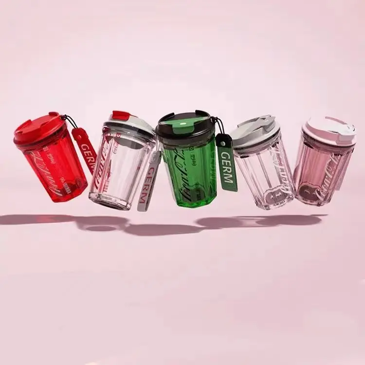 可口可乐联名款透明咖啡杯390ml