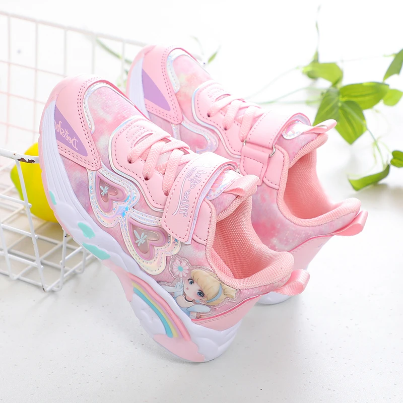 【点赞熊】春款女童小学生中大童公主跑步鞋女孩鞋子小童秋季