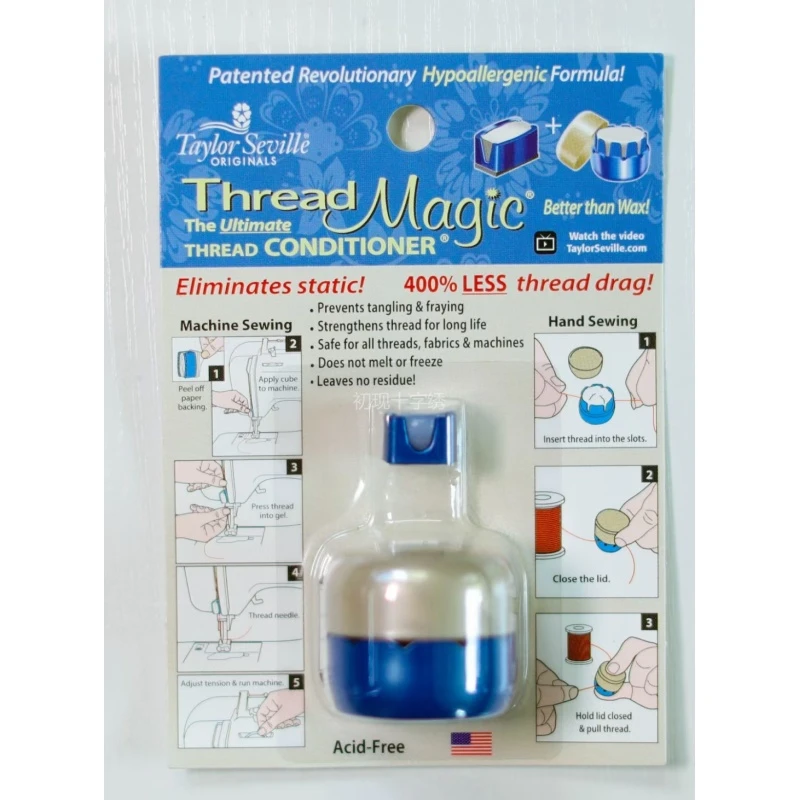 美国Thread Magic线蜡专业水溶性线腊十字绣工具配件防打结防起毛