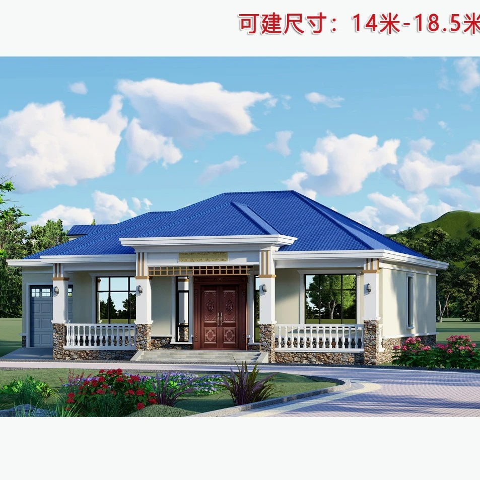 102号款一层别墅设计图【全套施工图纸+技术指导】