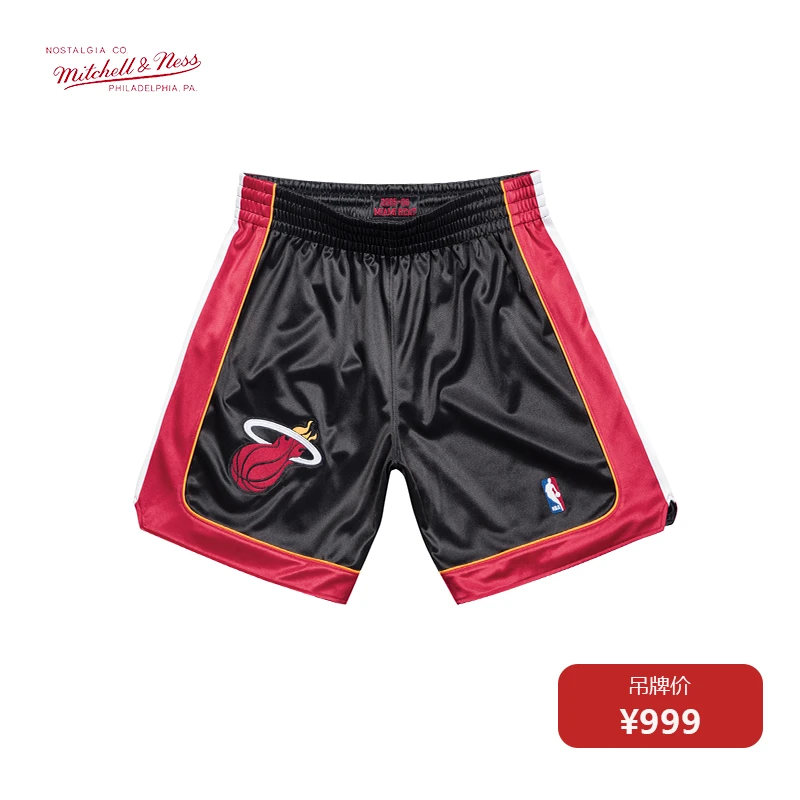 Mitchell&Ness MN-NBA热火韦德05年AU复古球裤运动篮球裤潮流短裤