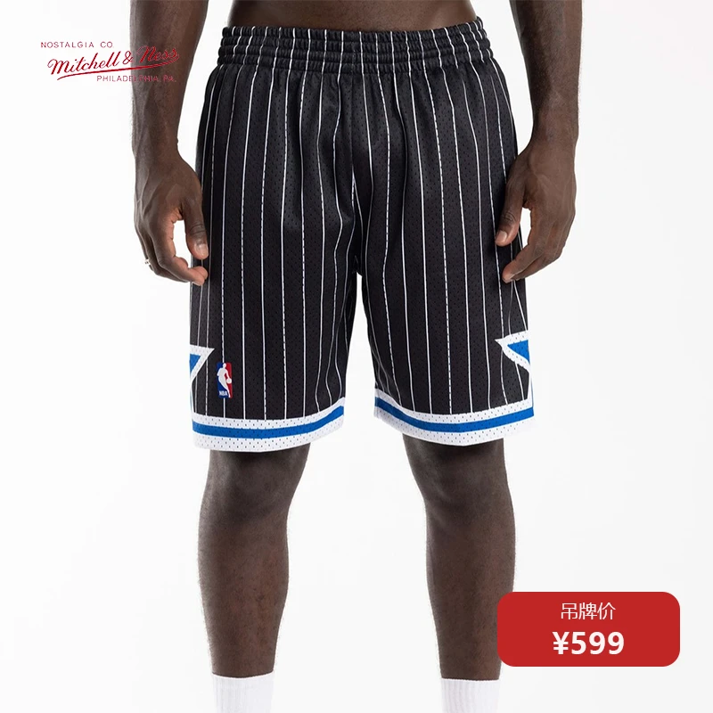 Mitchell&Ness「高能感」 MN-NBA魔术94年黑魔SW复古篮球裤运动短裤