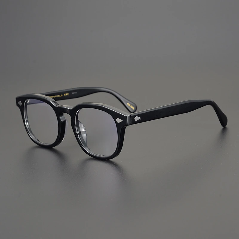 方框潮流可爱玛士高MOSCOT同款板材大框男防蓝光加工黑色变色镜架