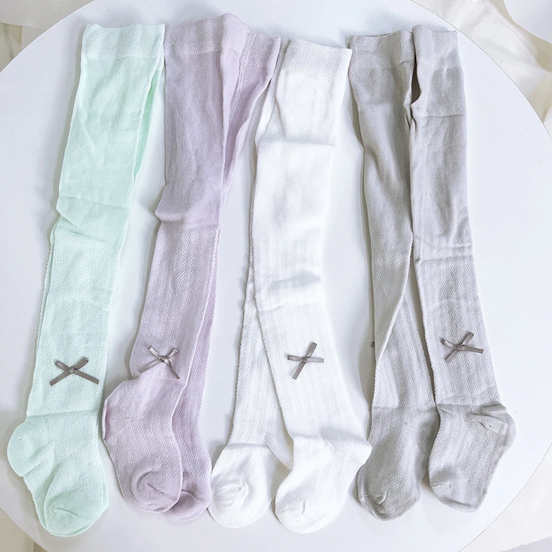 清仓夏季裤袜6-12个月宝宝网眼防蚊袜裤连脚袜裤