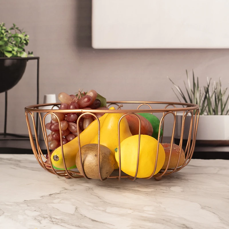 嘉欣运水果盘高档轻奢客厅茶几精致果篮网红零食收纳框创意北欧风