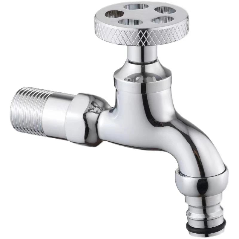 威凯龙全铜洗衣机家用卫生间水龙头洗衣机专用加长红冲加厚水龙头