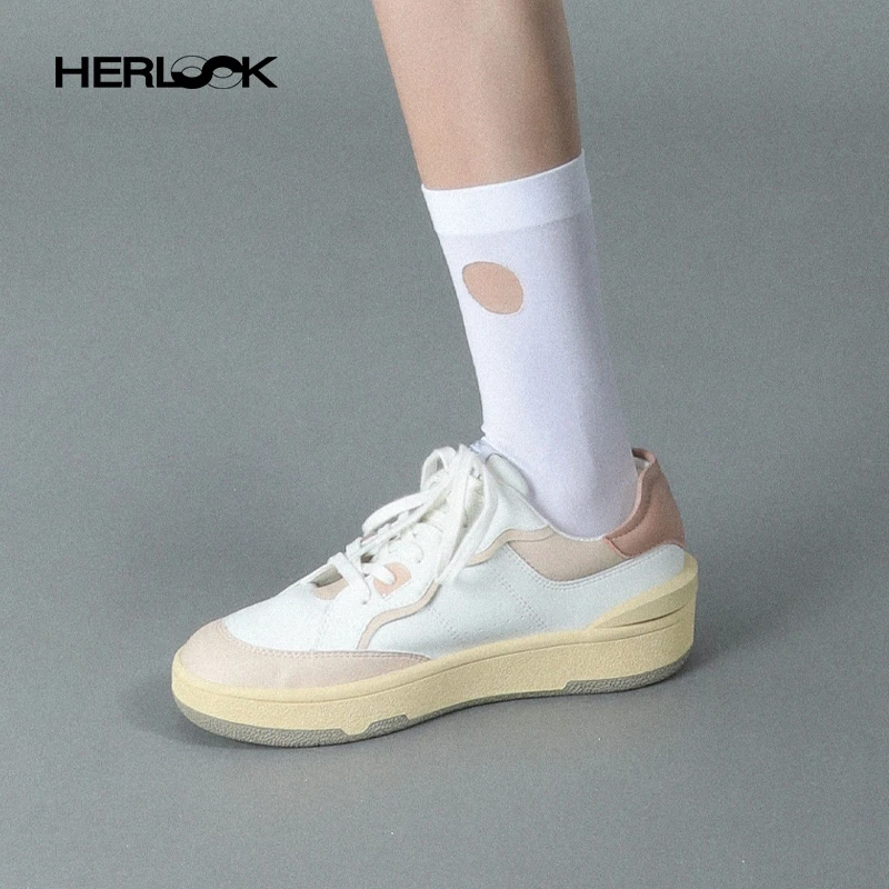 HERLOOK欧若风清仓休闲鞋银色德训鞋复古增高阿甘鞋鞋子女款女式