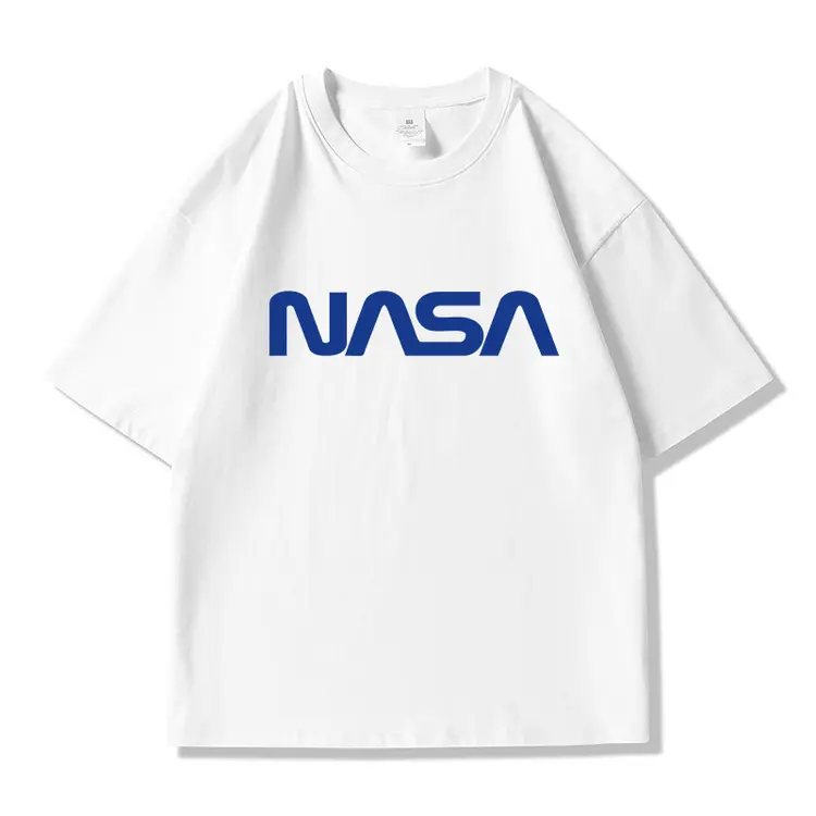 NASA NBMLBZDY潮牌联名款纯棉短袖T恤男吸汗透气时尚百搭