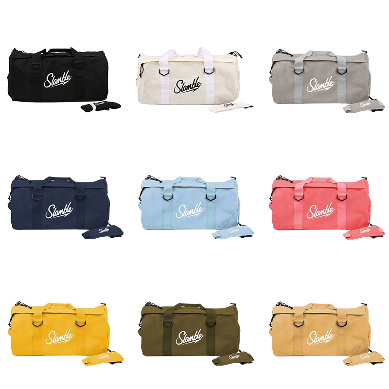 多功能斜肩篮球水桶大容量运动训练健身包手提旅行托特包