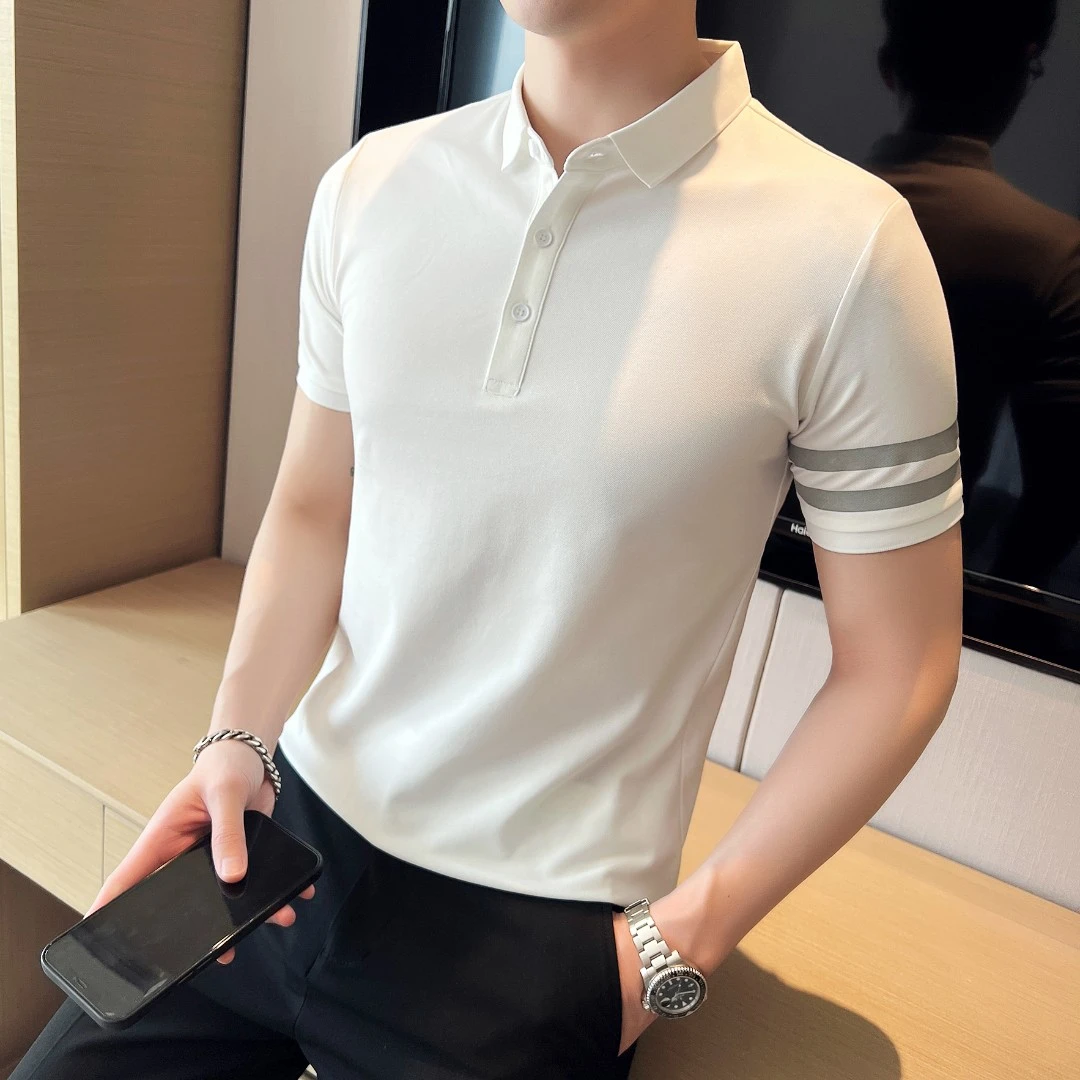 CWG新款夏季男士休闲POLO衫男上衣男新款短袖T恤潮流POLO衫男帅气