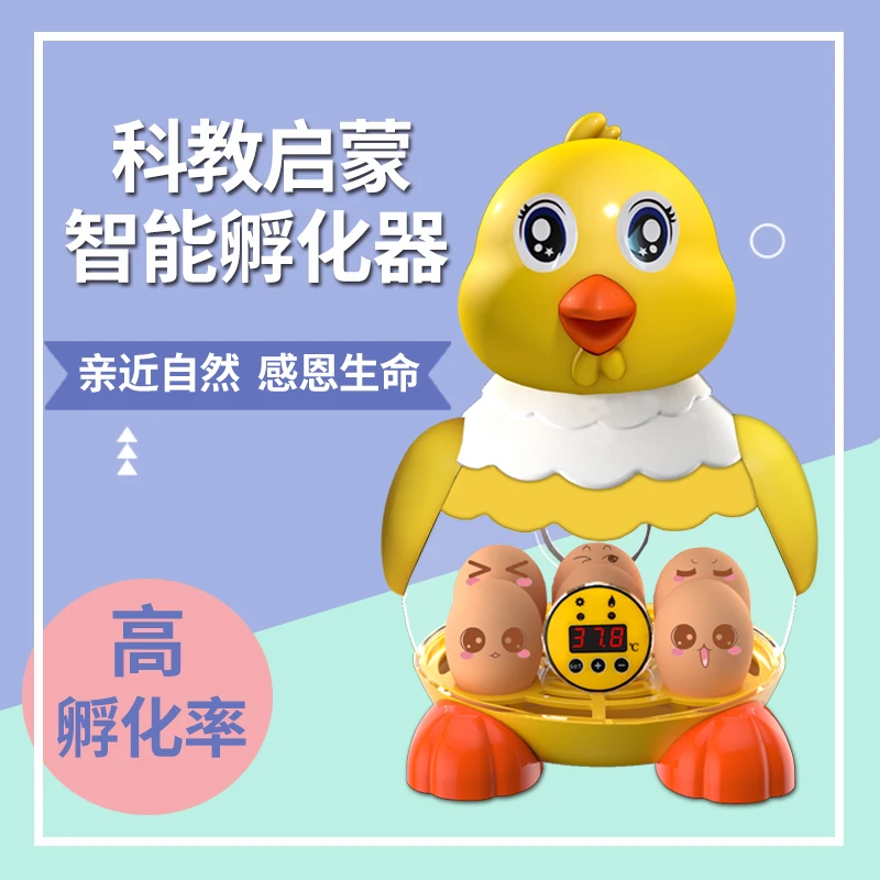 新伟达迷你全自动智能儿童小鸡小型孵化器孵化机全自动家用2023款