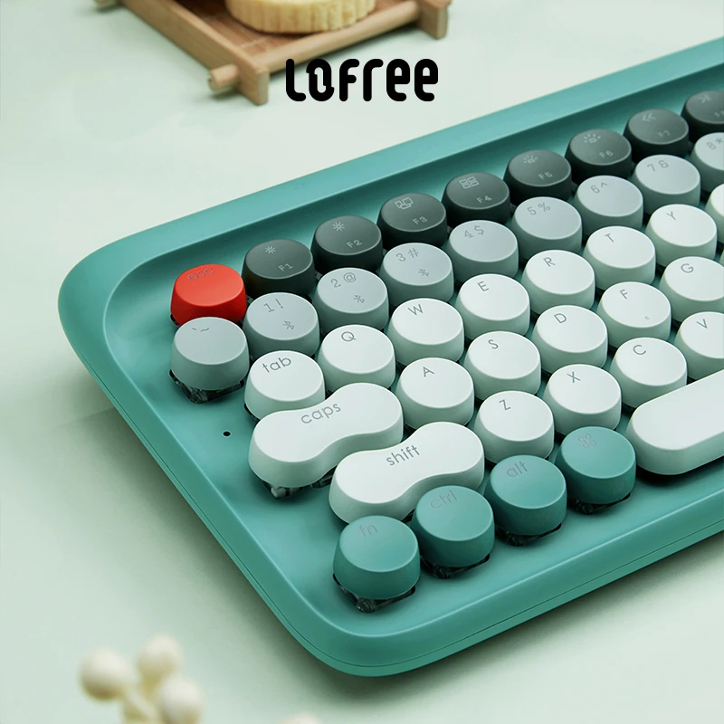 LOFREE/洛斐洛斐秀色江南无线蓝牙机械键盘圆点女生充电机械手感