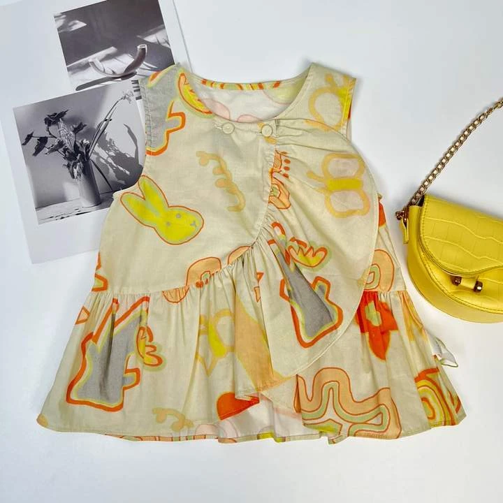 通用女童夏季时尚印花背心6222401